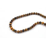 Round bead 8mm frosted tiger eye